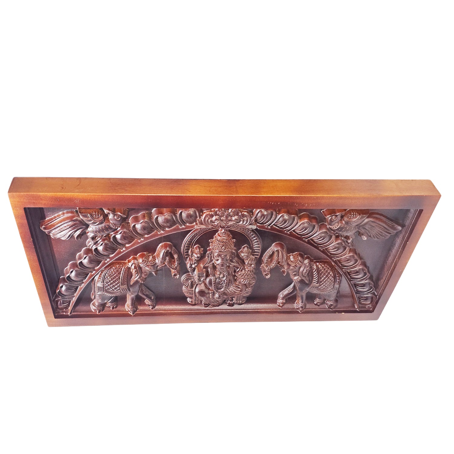 Panel Gaja Ganesh (Plain Brown)