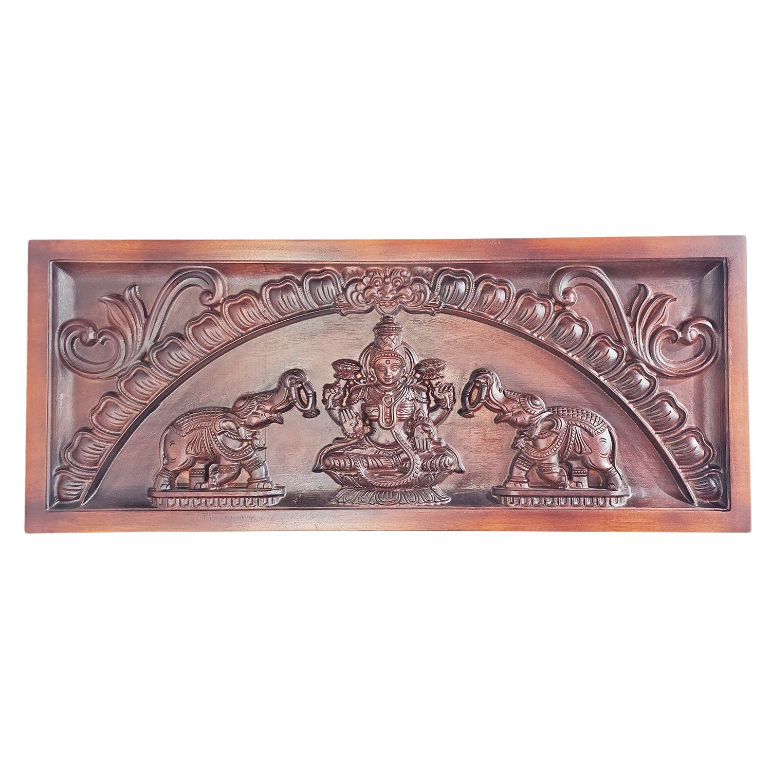 Panel Gaja Lakshmi (Plain Brown)