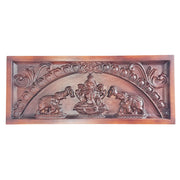 Panel Gaja Lakshmi (Plain Brown)