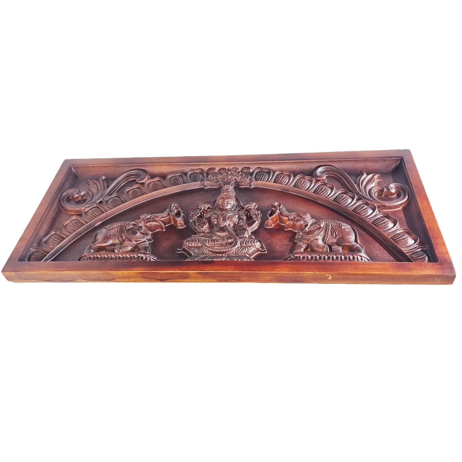 Panel Gaja Lakshmi (Plain Brown)