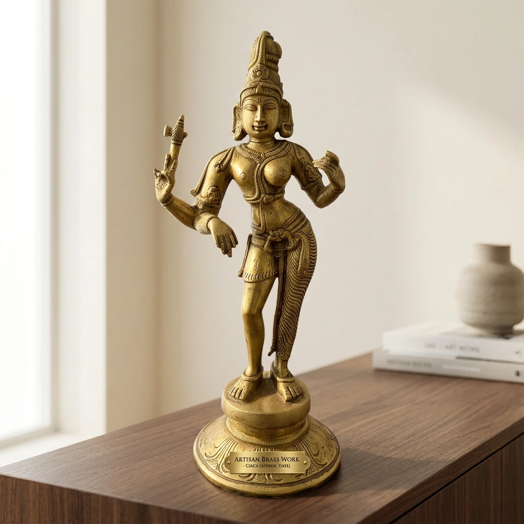 Relaxing Ganesh handcrafted wooden idol