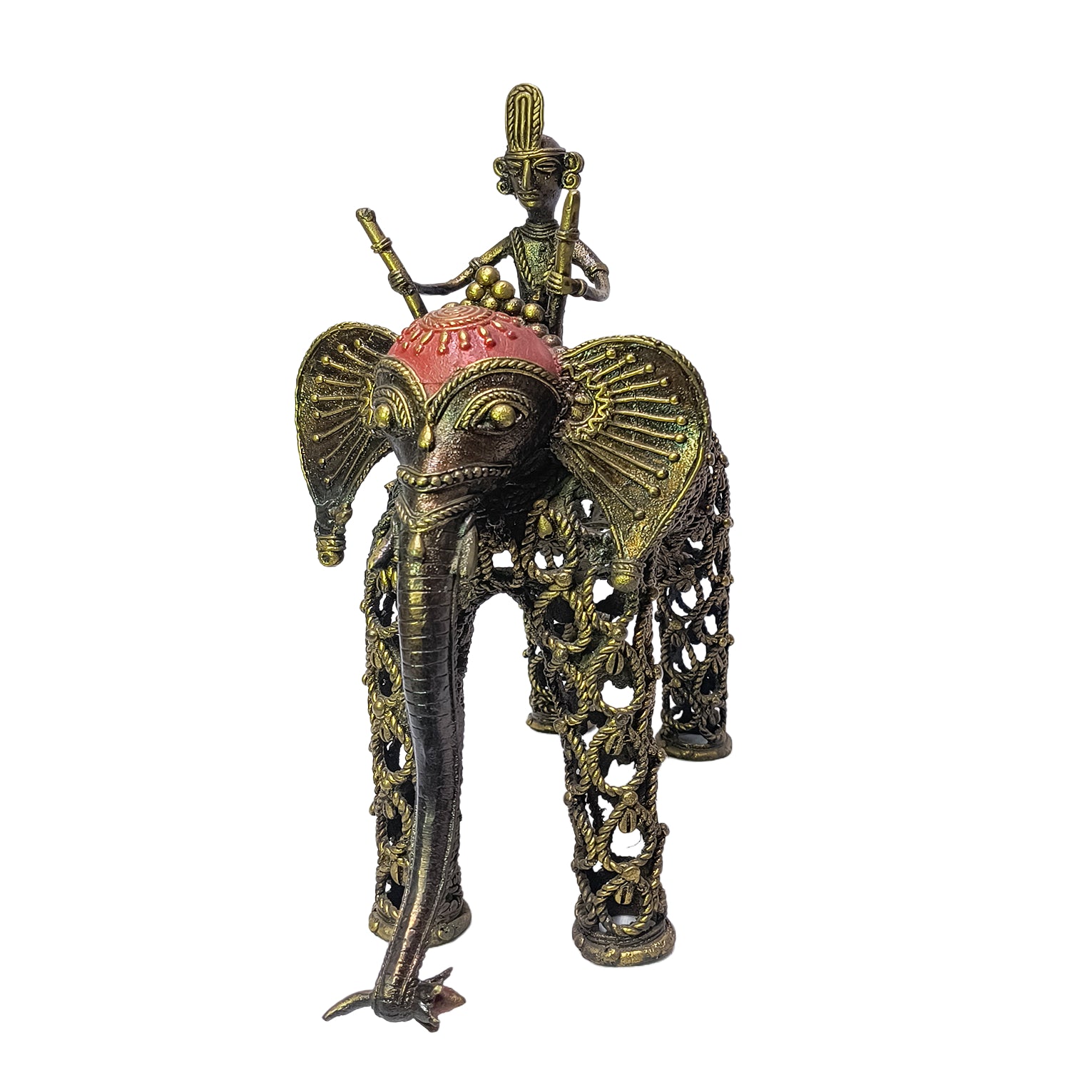 Relaxing Ganesh handcrafted wooden idol