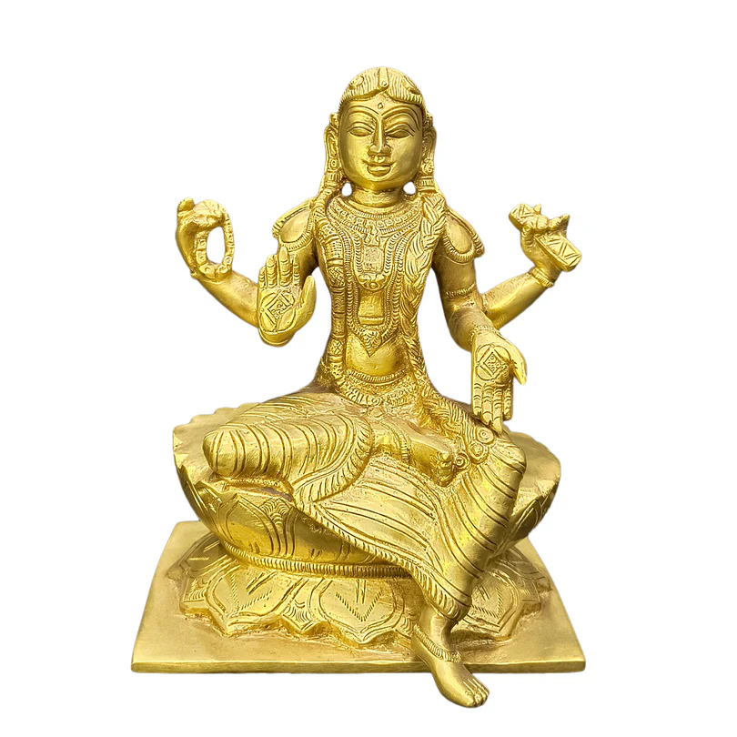 Relaxing Ganesh handcrafted wooden idol