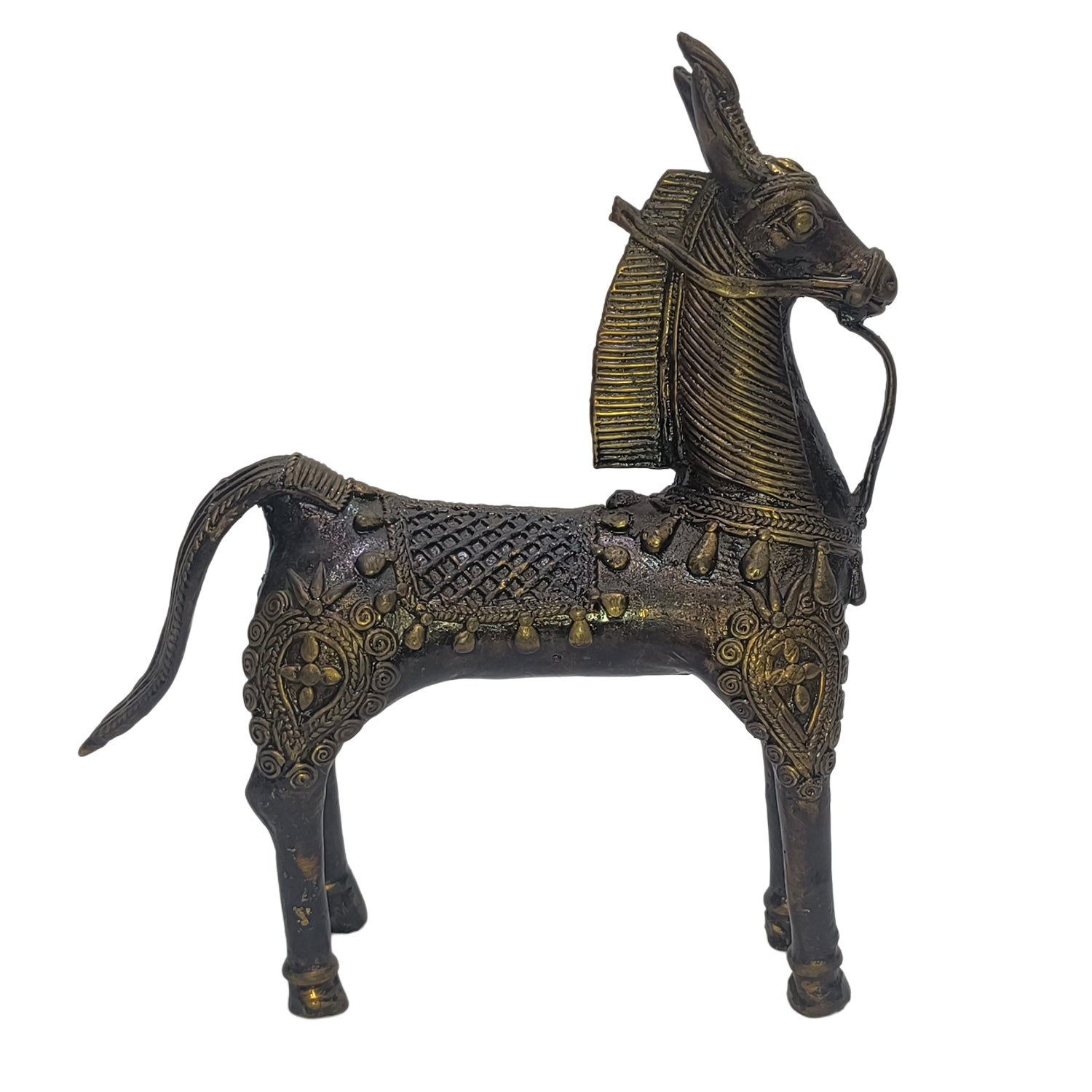 Relaxing Ganesh handcrafted wooden idol