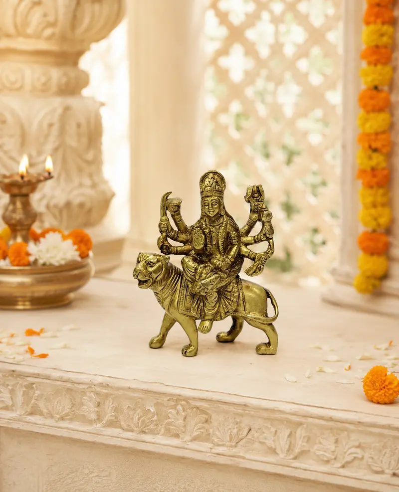 Relaxing Ganesh handcrafted wooden idol