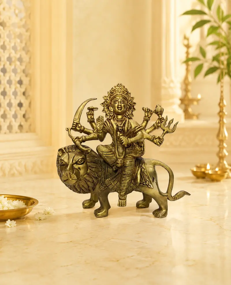Relaxing Ganesh handcrafted wooden idol