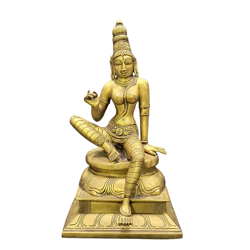 Relaxing Ganesh handcrafted wooden idol