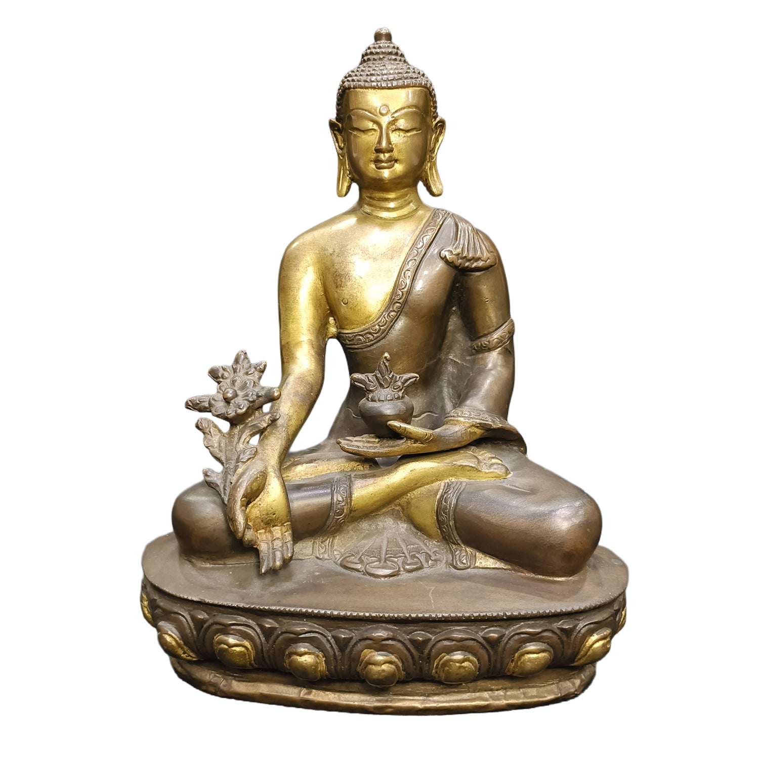 Relaxing Ganesh handcrafted wooden idol