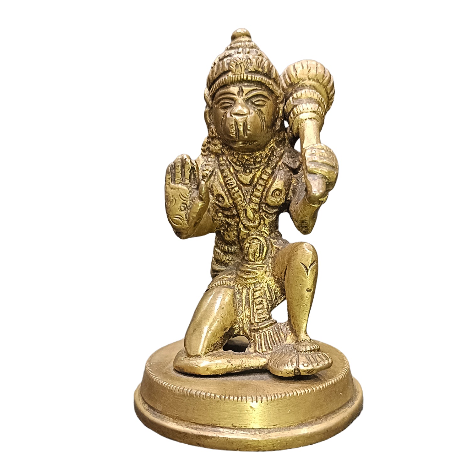 Relaxing Ganesh handcrafted wooden idol