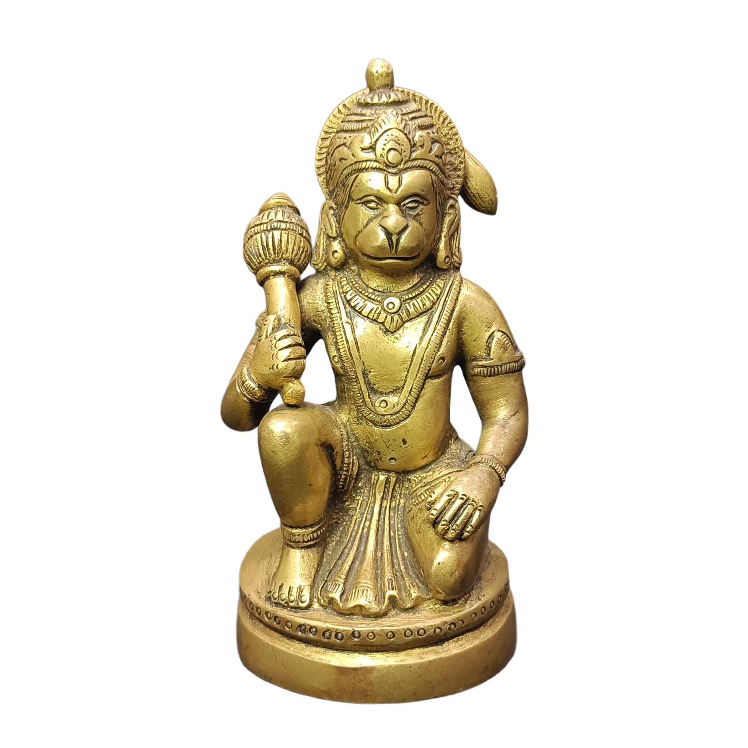 Relaxing Ganesh handcrafted wooden idol