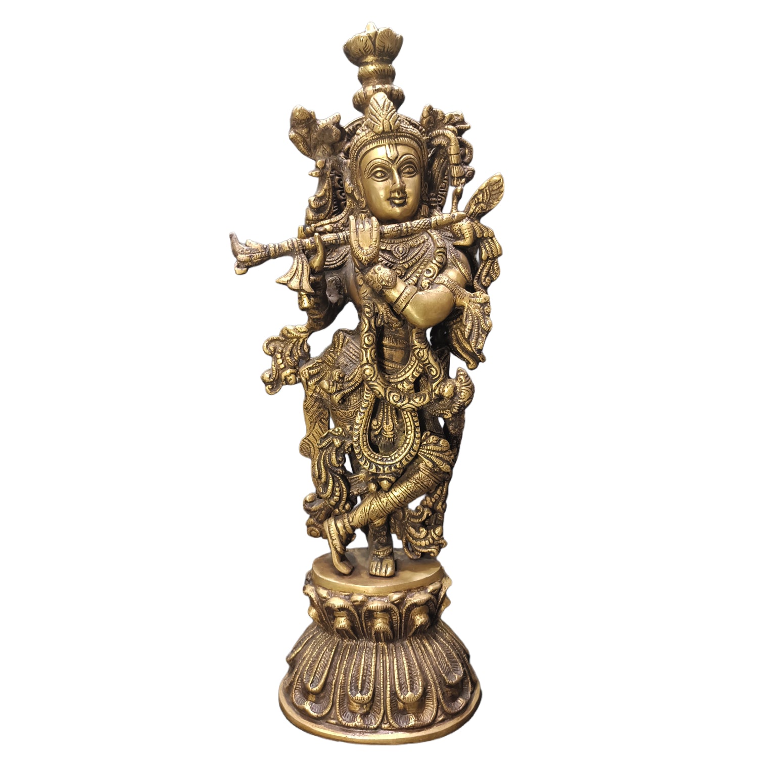 Relaxing Ganesh handcrafted wooden idol
