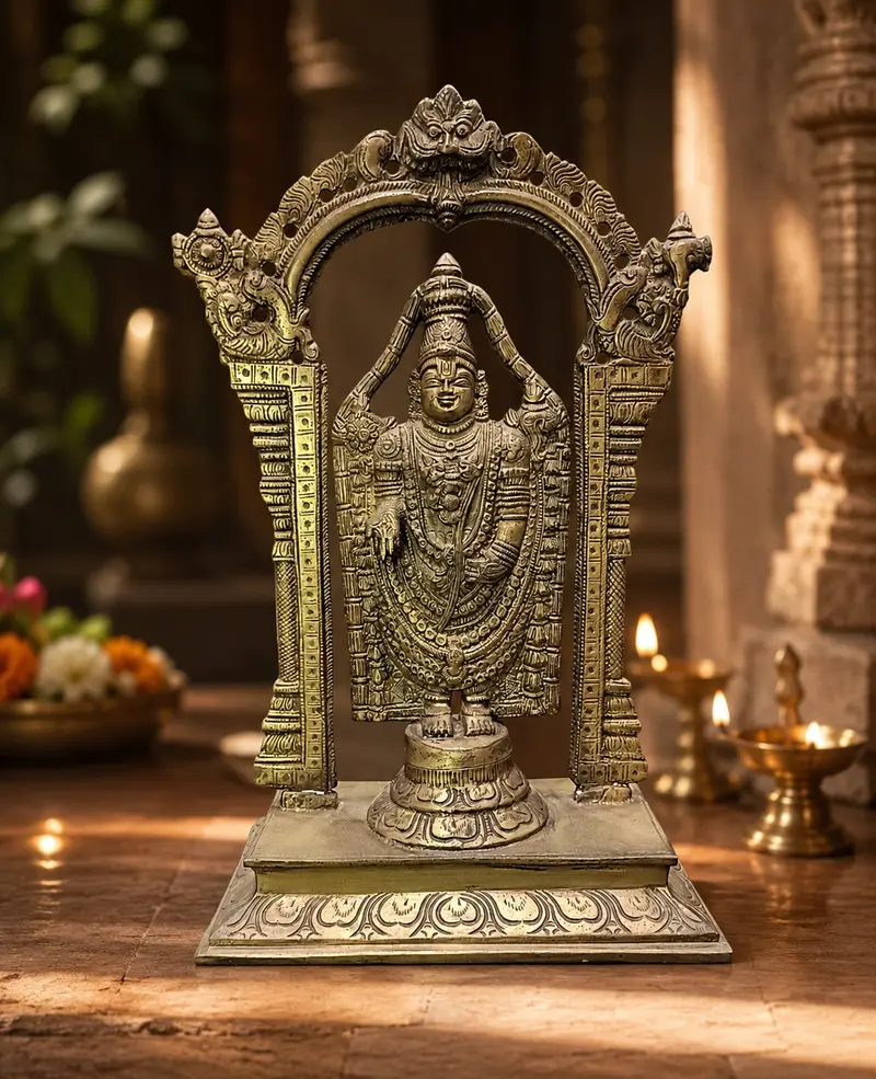 Relaxing Ganesh handcrafted wooden idol