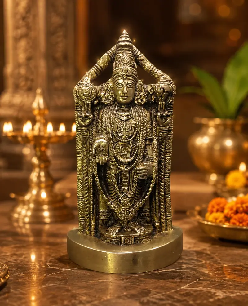 Relaxing Ganesh handcrafted wooden idol