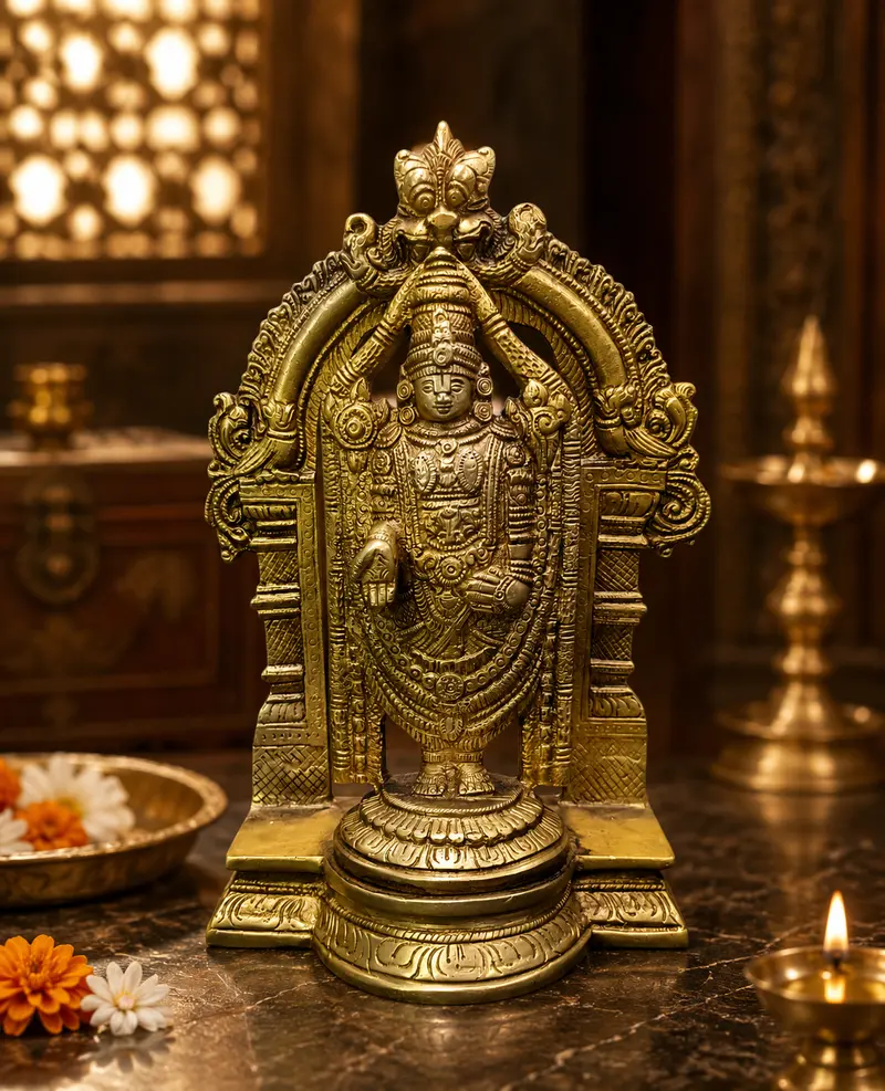Relaxing Ganesh handcrafted wooden idol