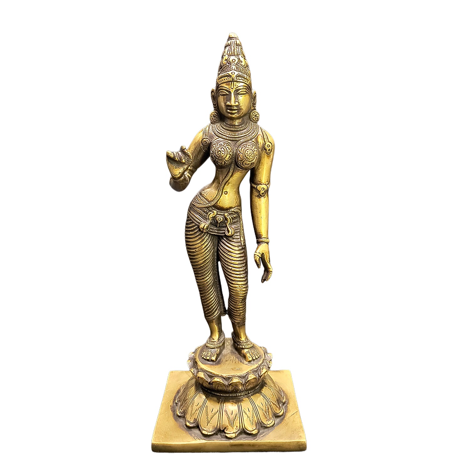 Relaxing Ganesh handcrafted wooden idol
