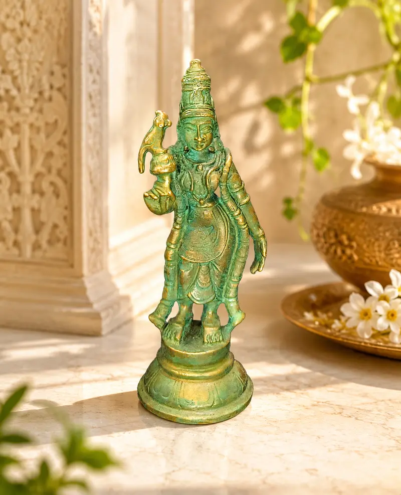 Relaxing Ganesh handcrafted wooden idol