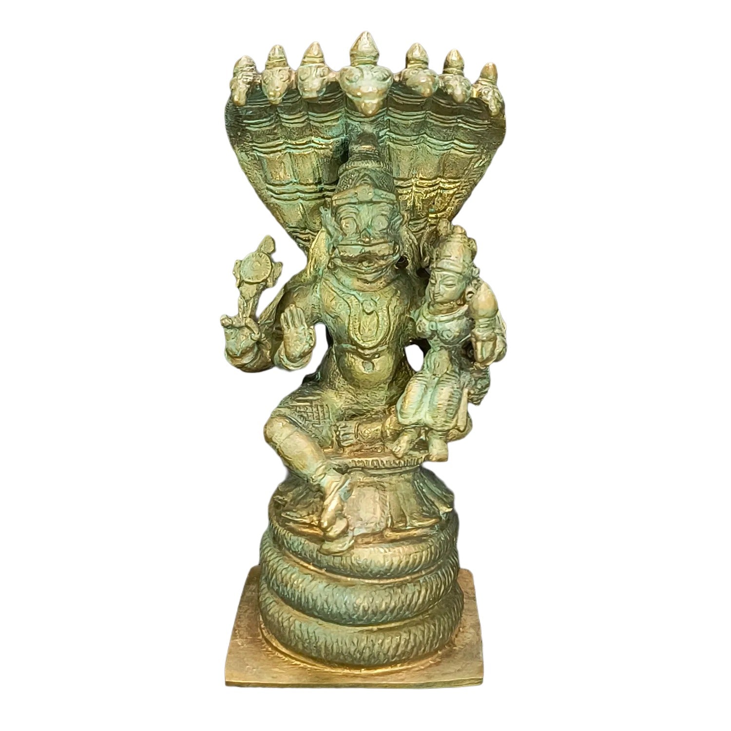 Relaxing Ganesh handcrafted wooden idol