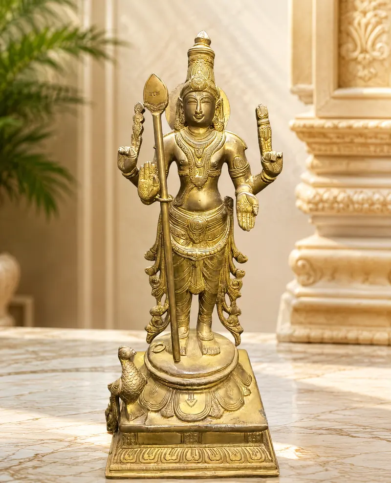 Relaxing Ganesh handcrafted wooden idol