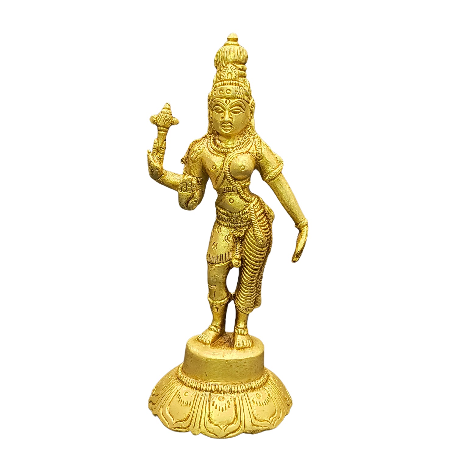 Relaxing Ganesh handcrafted wooden idol