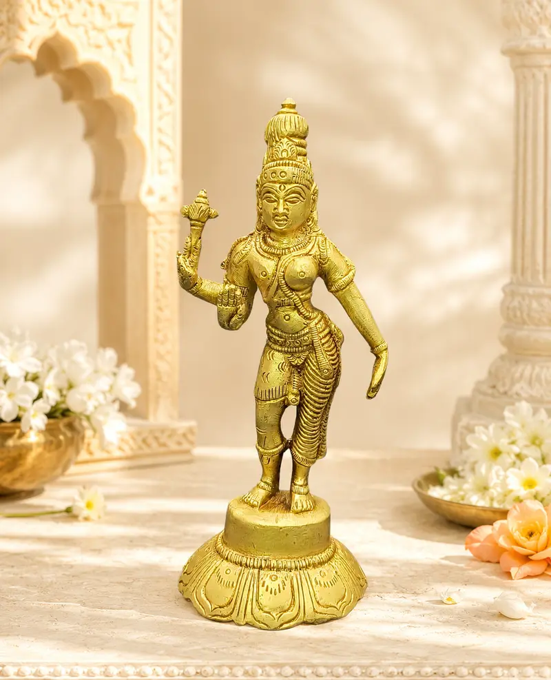 Relaxing Ganesh handcrafted wooden idol