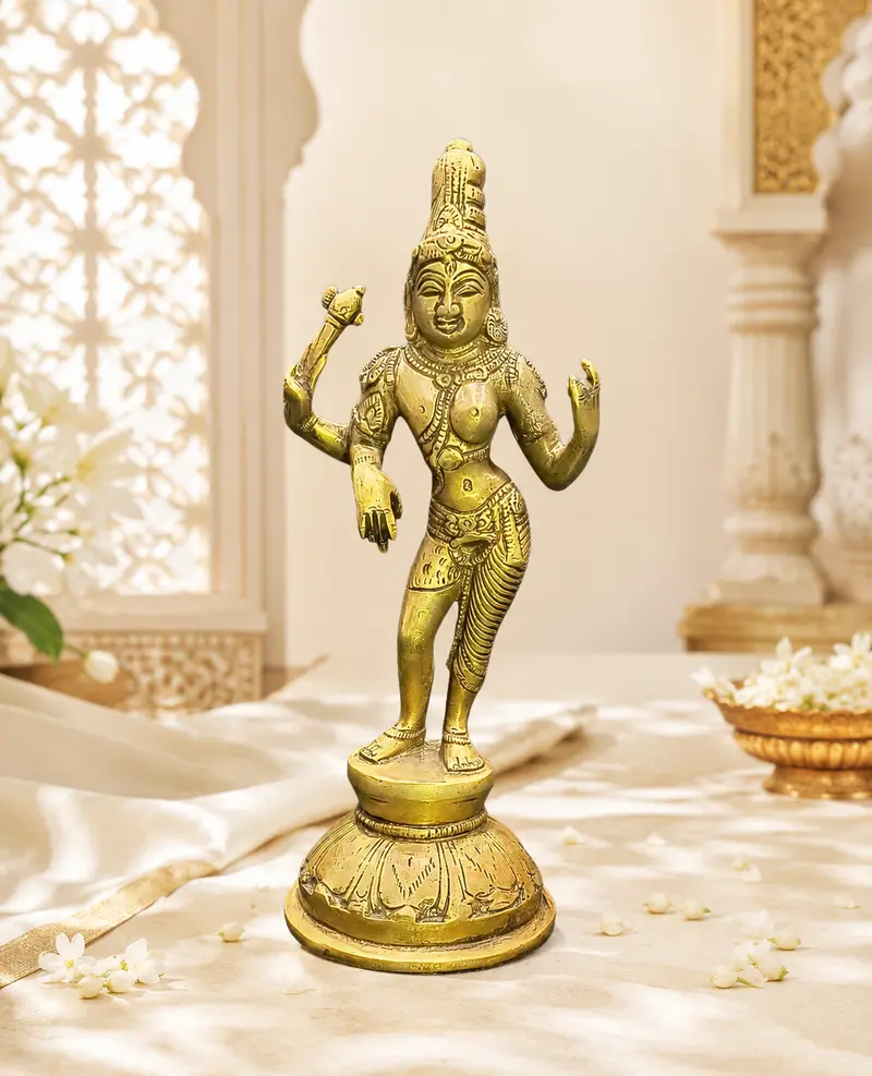 Relaxing Ganesh handcrafted wooden idol