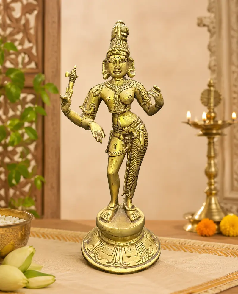 Relaxing Ganesh handcrafted wooden idol