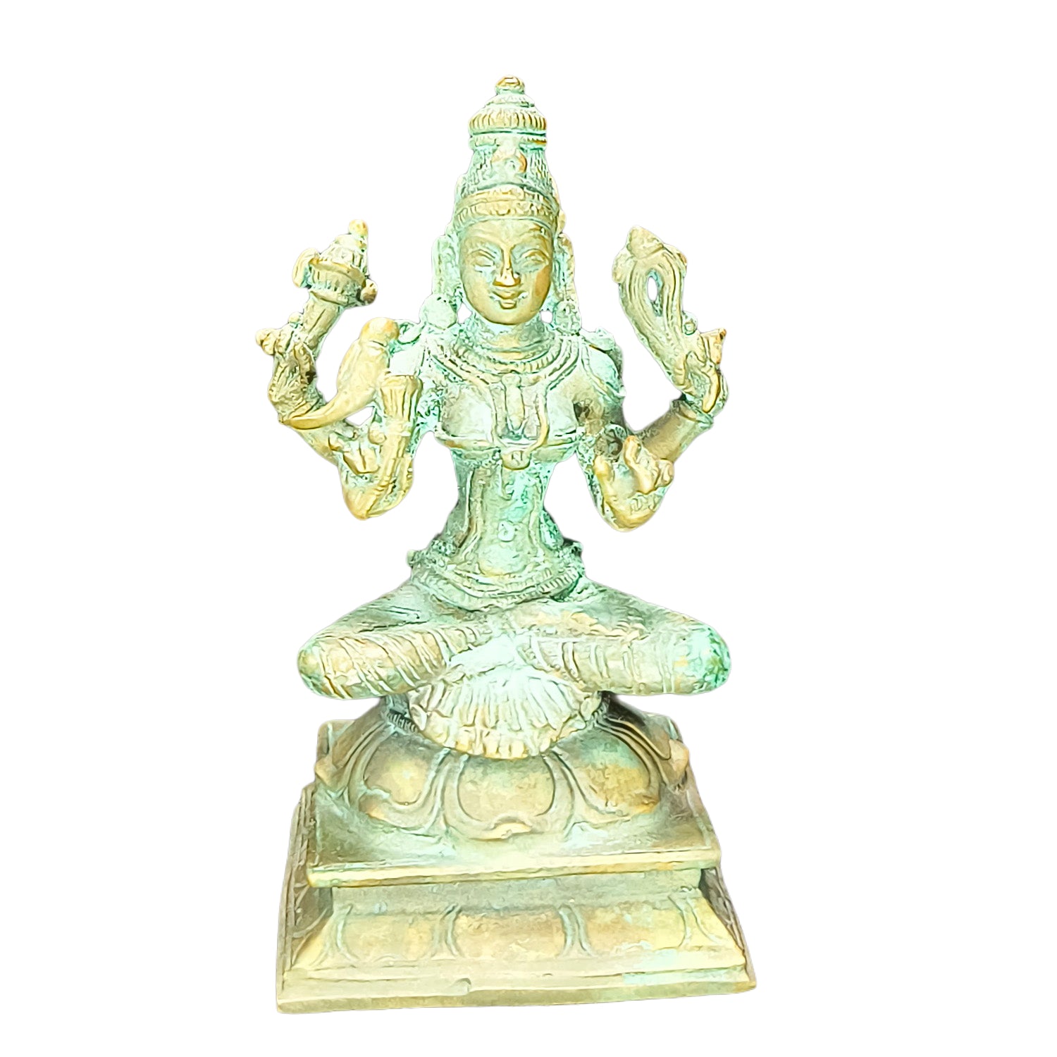 Relaxing Ganesh handcrafted wooden idol