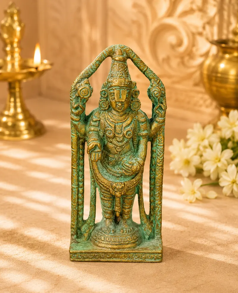 Relaxing Ganesh handcrafted wooden idol