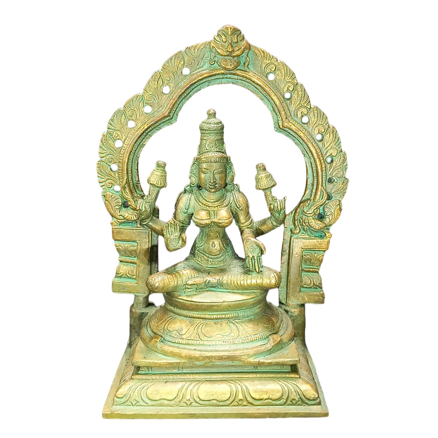 Relaxing Ganesh handcrafted wooden idol