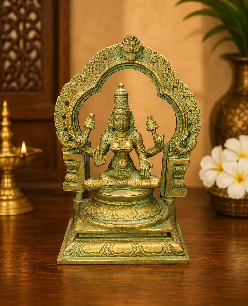 Relaxing Ganesh handcrafted wooden idol