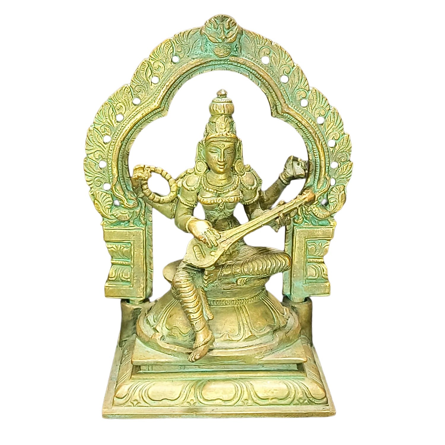 Relaxing Ganesh handcrafted wooden idol