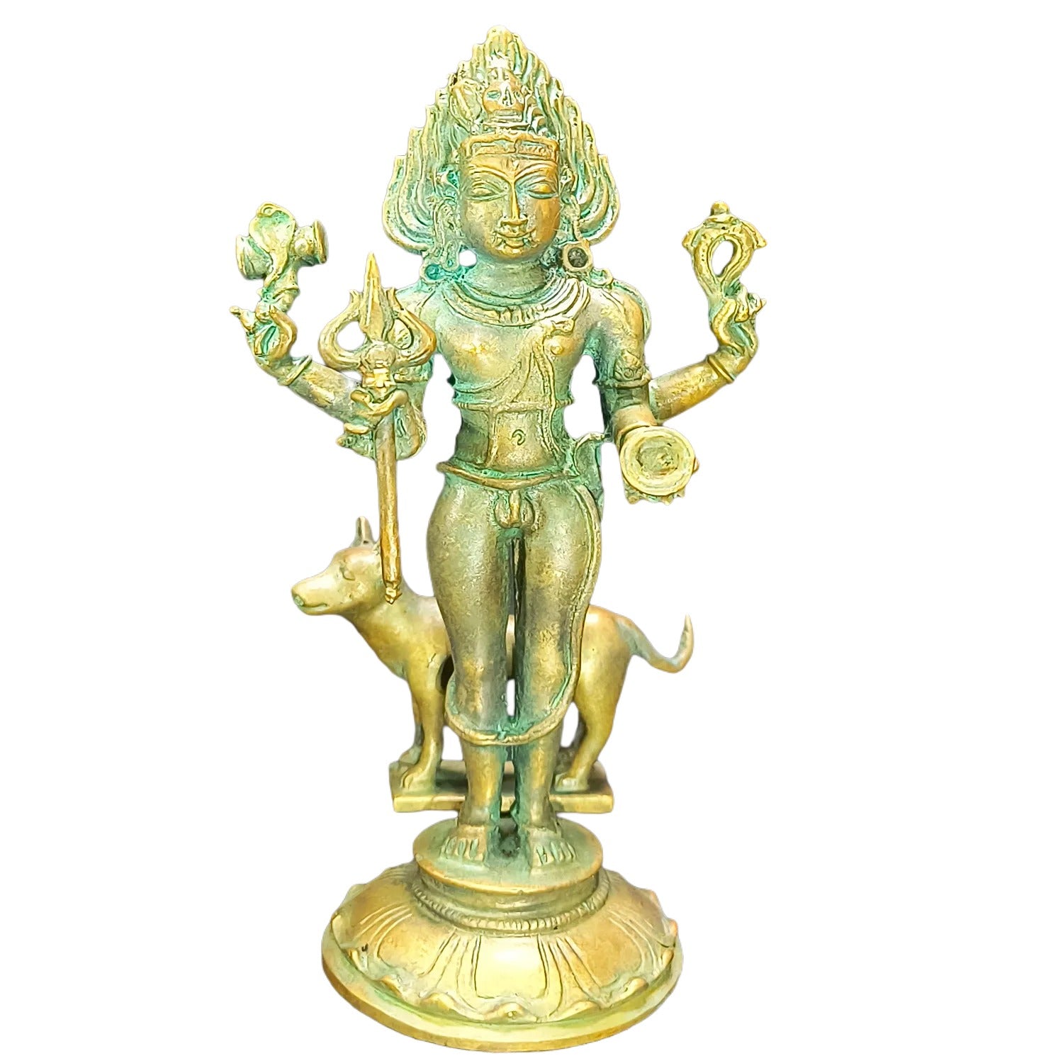 Relaxing Ganesh handcrafted wooden idol