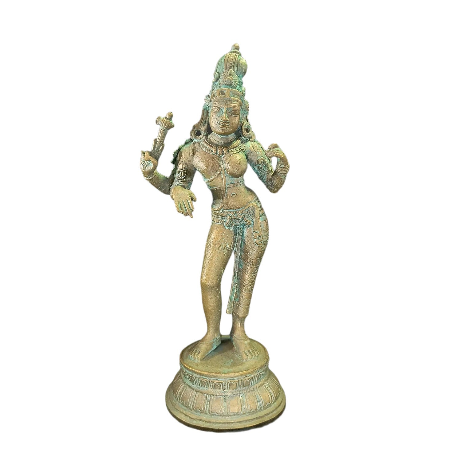 Relaxing Ganesh handcrafted wooden idol