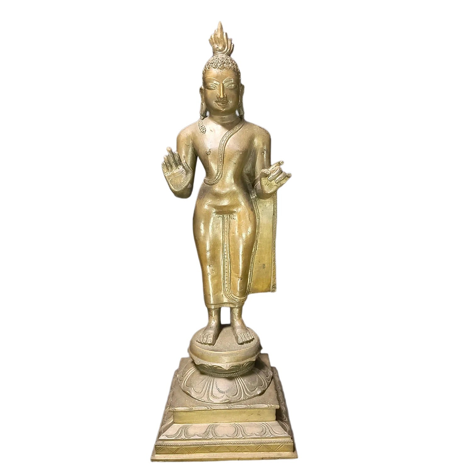 Relaxing Ganesh handcrafted wooden idol