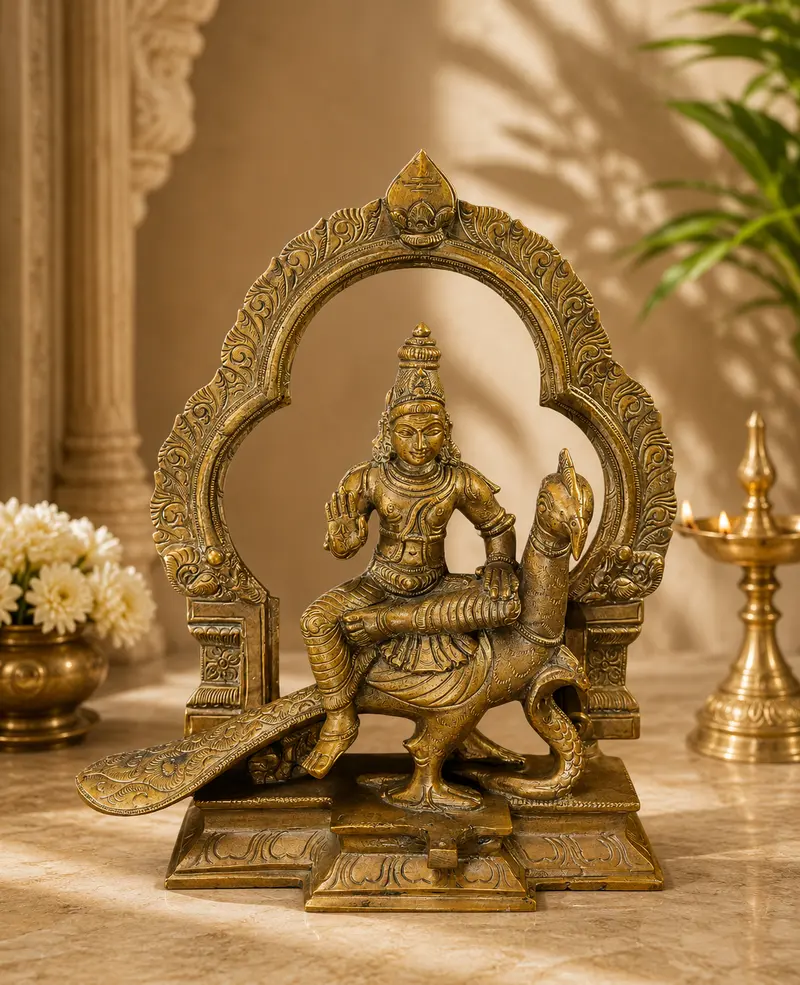 Relaxing Ganesh handcrafted wooden idol