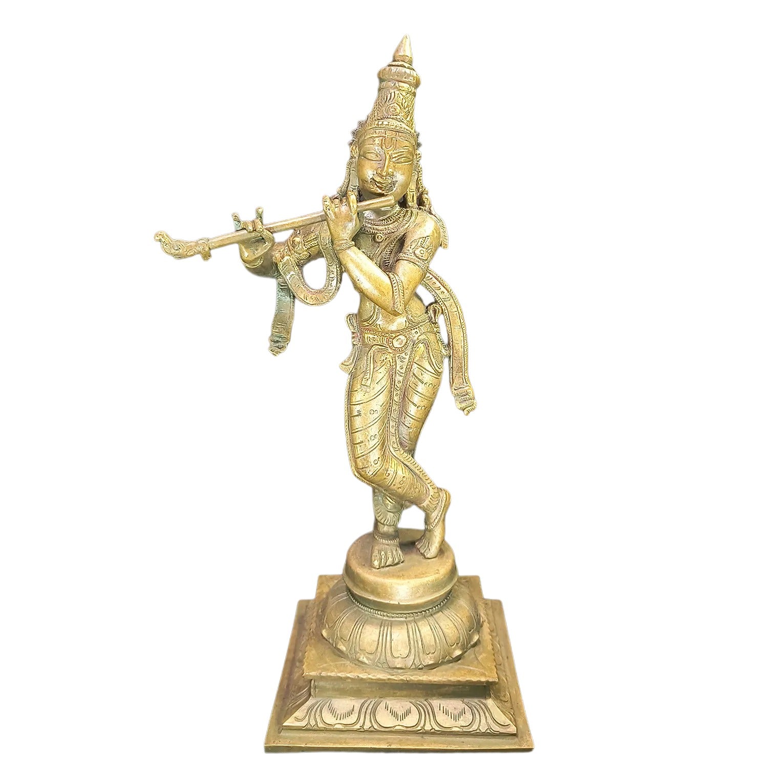 Relaxing Ganesh handcrafted wooden idol