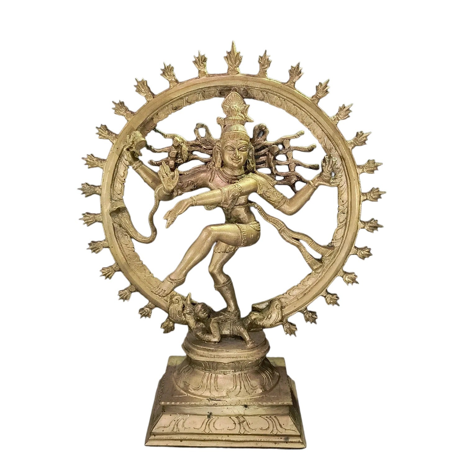 Relaxing Ganesh handcrafted wooden idol