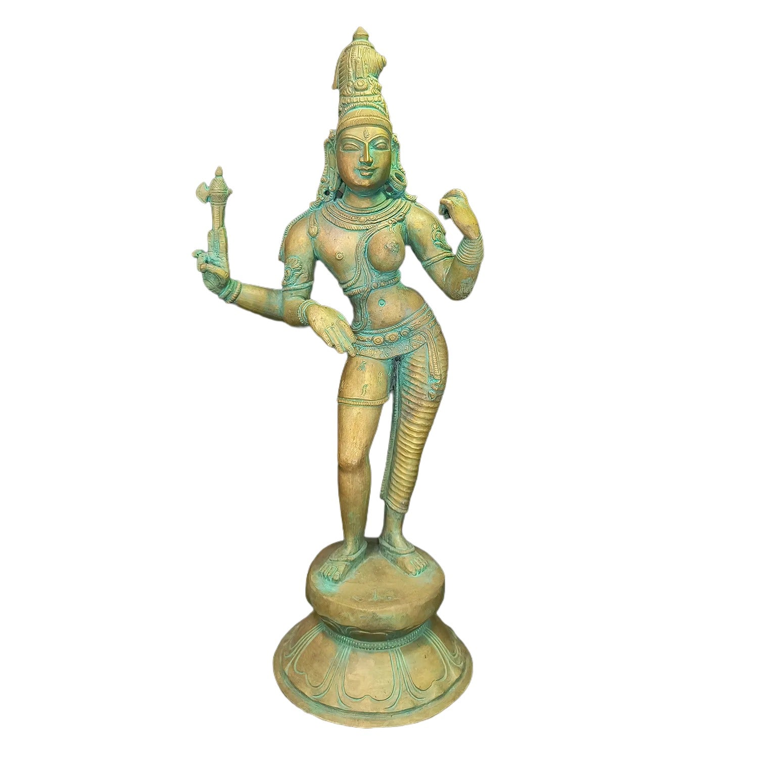 Relaxing Ganesh handcrafted wooden idol