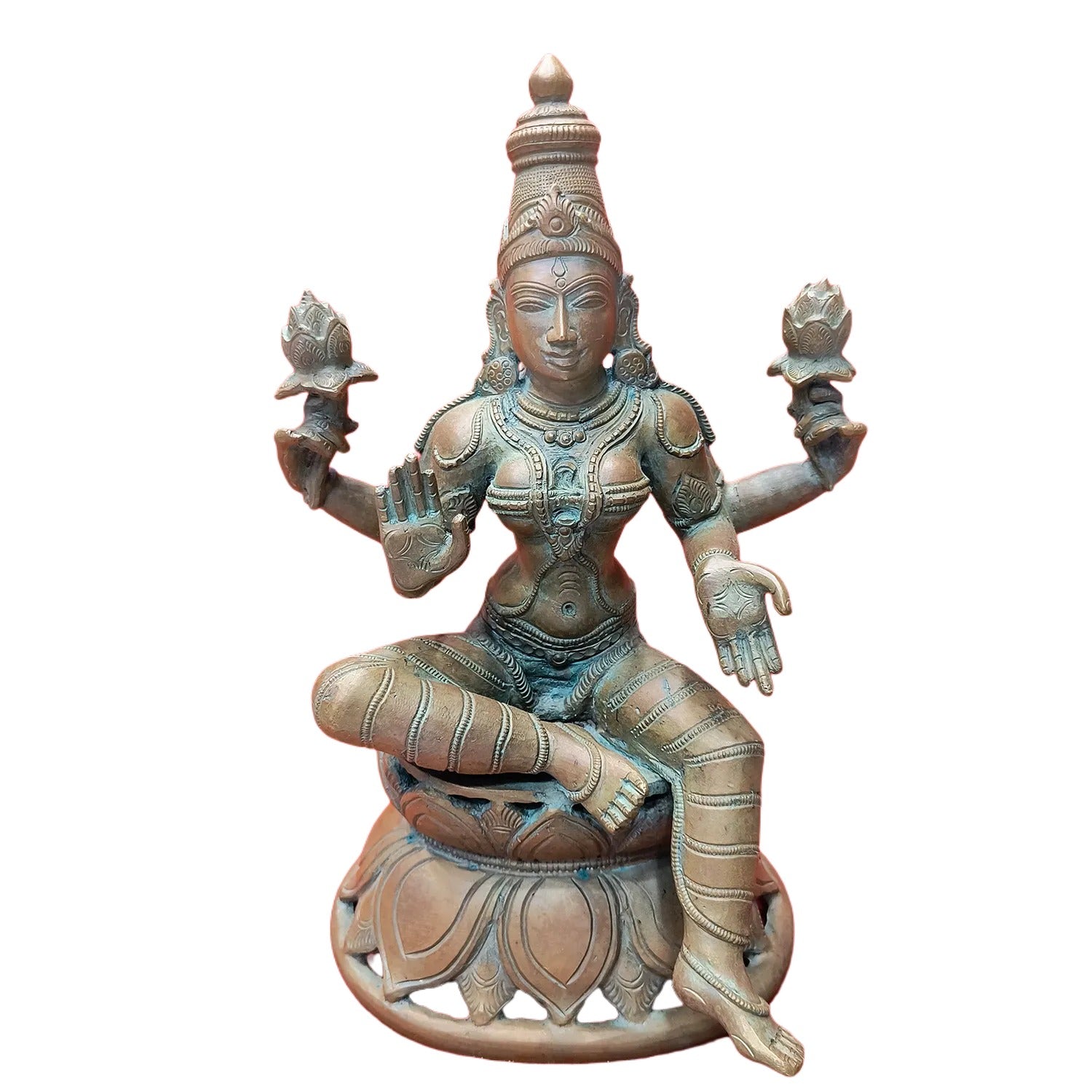 Relaxing Ganesh handcrafted wooden idol